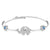 KALETINE Luck Elephant Evil Eye Bracelets For Women 925 Sterling Silver Blue Stones Crystal Mens Bracelets Handmade Jewelry