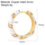 Round Hoop Earrings for Women CZ Gold Women&#39;s Ear Rings Heart Snake Clip on New in 1PCS Single Earring Korean Fashion Jewelry