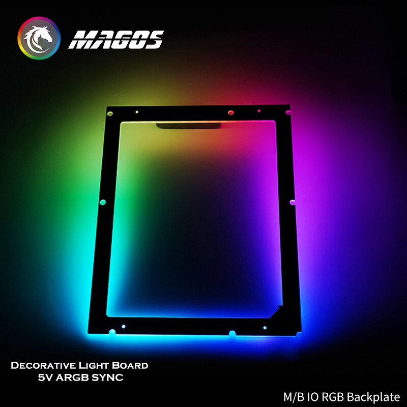 M/B Luminous Pad Backlight / Backplate RGB, Symphony 5V ARGB SYNC Used For ATX/MATX/ITX MOBO, Computer Gamer MOD Light Pollution