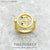 Ring Royalty Star &amp; Moon Gold,Europe Fine Jewerly For Elegance Women,2022 Spring Bohemia Gift In 925 Sterling Silver