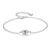 KALETINE Lucky Evil Eye Bracelet 925 Sterling Silver Bracelets for Women Blue Stone CZ Turkey Adjustable Men Jewelry KLTB099