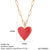 Cute Heart Sun Moon Star Evil Blue Eye Necklace for Women Gold Color Dijes Rainbow Red Love Pendant Long Stainless Steele Chains