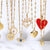 Cute Heart Sun Moon Star Evil Blue Eye Necklace for Women Gold Color Dijes Rainbow Red Love Pendant Long Stainless Steele Chains