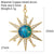 Sun Moon Star Charms for Jewelry Making Supplies Bohemian Rainbow Star 4-Pointed Dijes Diy Earrings Bracelet Necklace Gold Color