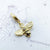 925 Sterling Silver Lovely Gold Color Bee Animal Pendants Charm For Women Men Fine Jewelry