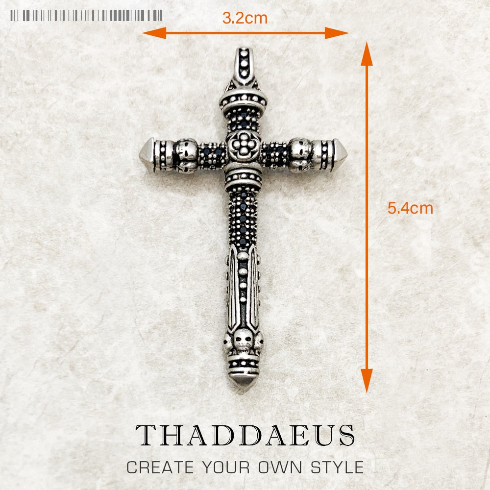 Pendant Majestic Cross &amp;amp; Crown Jewelry Europe 925 Sterling Silver Symbolism Promises Shield And Certaint Gift For Woman Men