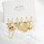 6 Pcs Fashion Exquisite Pearl Star Moon Enamel Zircon Dangle Earrings Set Korean Style Small Hoop Earring For Women Jewelry Gift