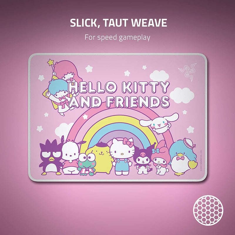 Razer DeathAdder Essential Goliathus Mouse Mat Bundle Hello Kitty and Friends Limited Edition